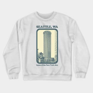 Seattle, Wa /// Humorous Retro Style Tourism Design Crewneck Sweatshirt